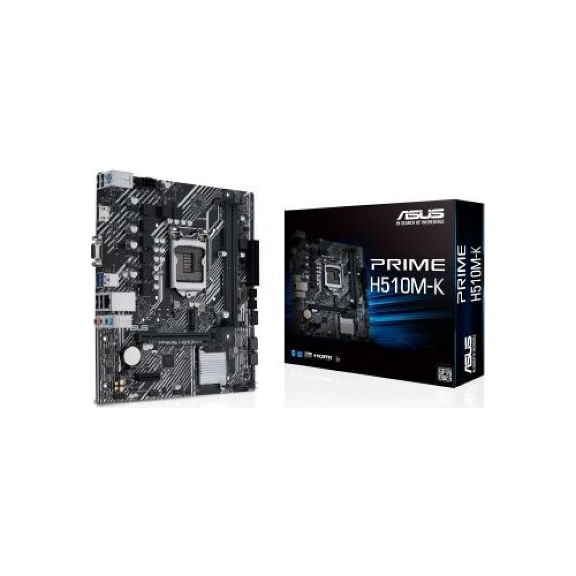 Asus Prıme H510M-K Intel H510 Lga1200 DDR4 3200 Hdmı Vga M2 Usb3.2 Rgb Matx(Prıme H510M-K ) Anakart
