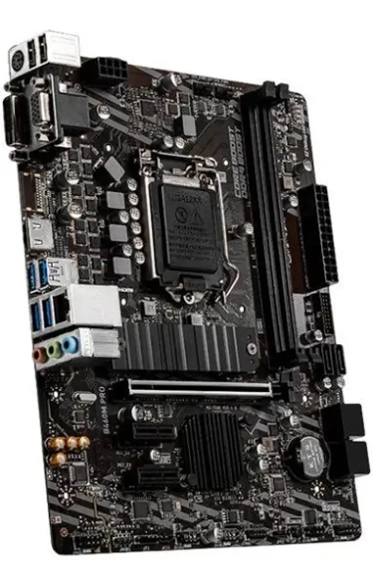 MSI B460M PRO Soket 1200 DDR4 2933 VGA DVI HDMI M.2 USB 3.2 MATX Anakart