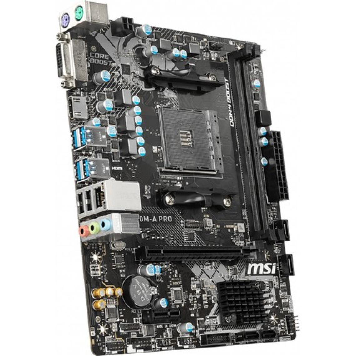 MSI A320M-A PRO AM4 DDR4 3200(OC) DVI HDMI USB3.2 mATX  Anakart
