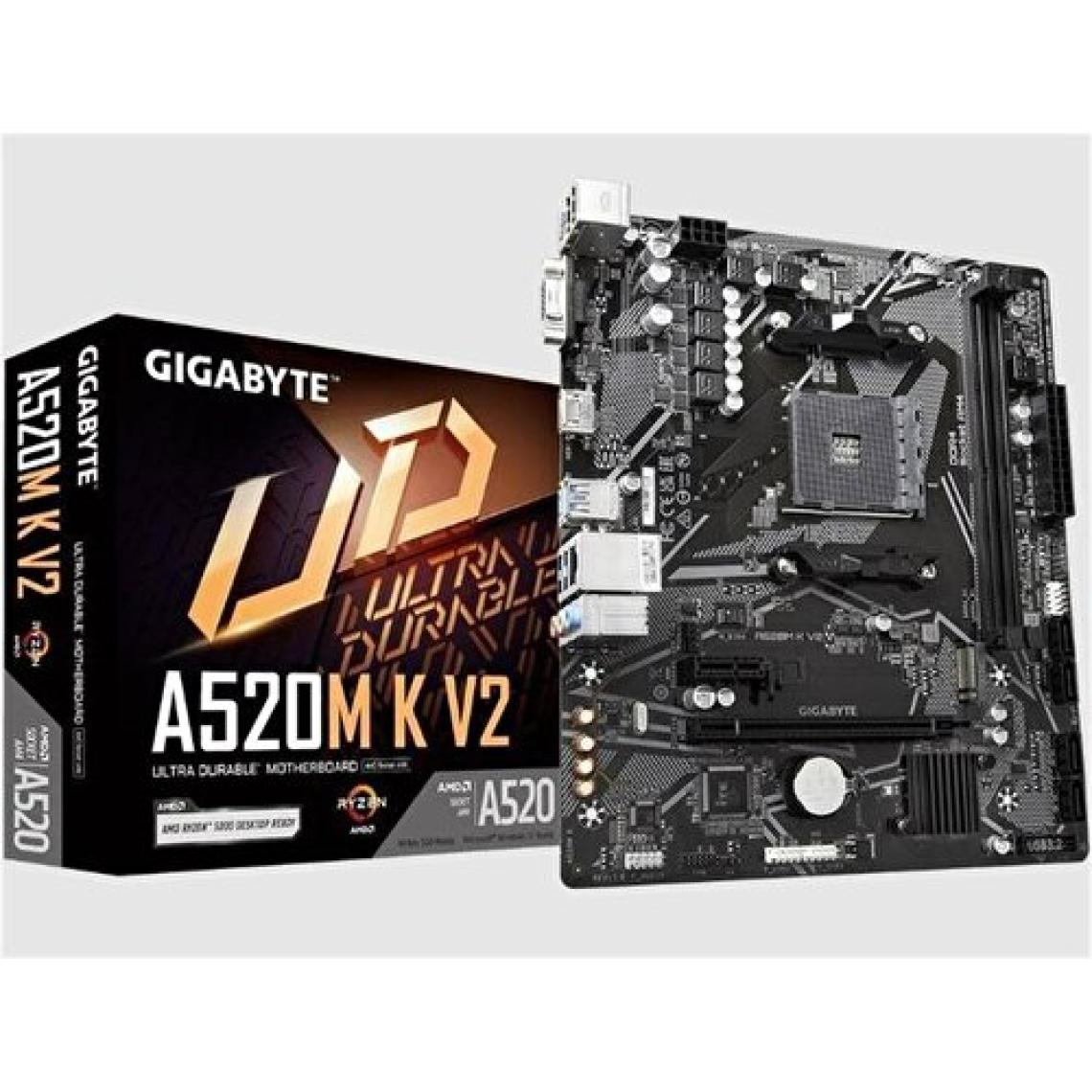 Gıgabyte A520M K V2 Ddr4 5100MHZ 1xhdmı 1xm.2 4xusb 3.2 Matx Am4