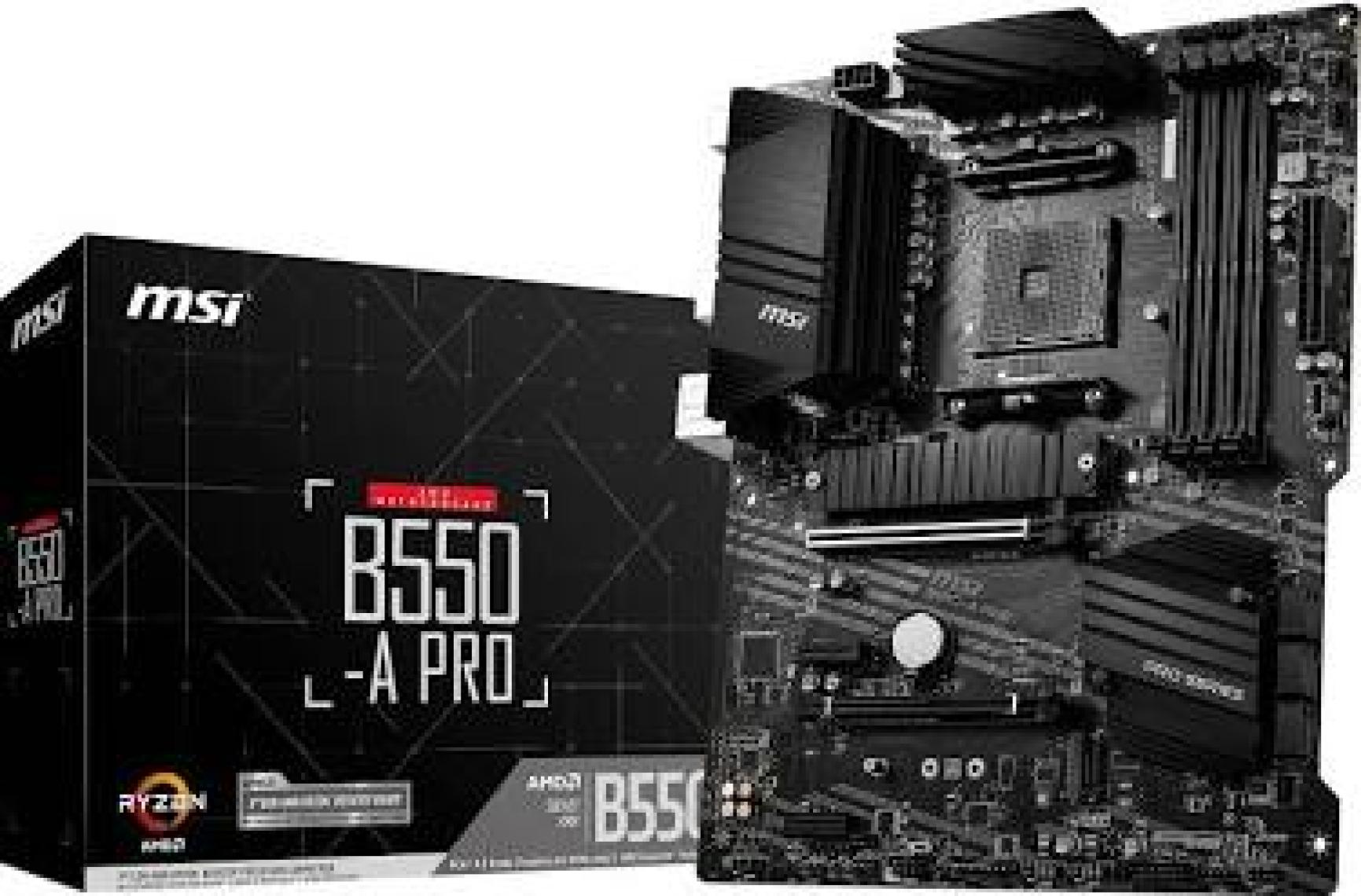 MSI B550-A PRO AM4 DDR4 4400(OC) HDMI DP M.2 USB3.2 ATX Anakart