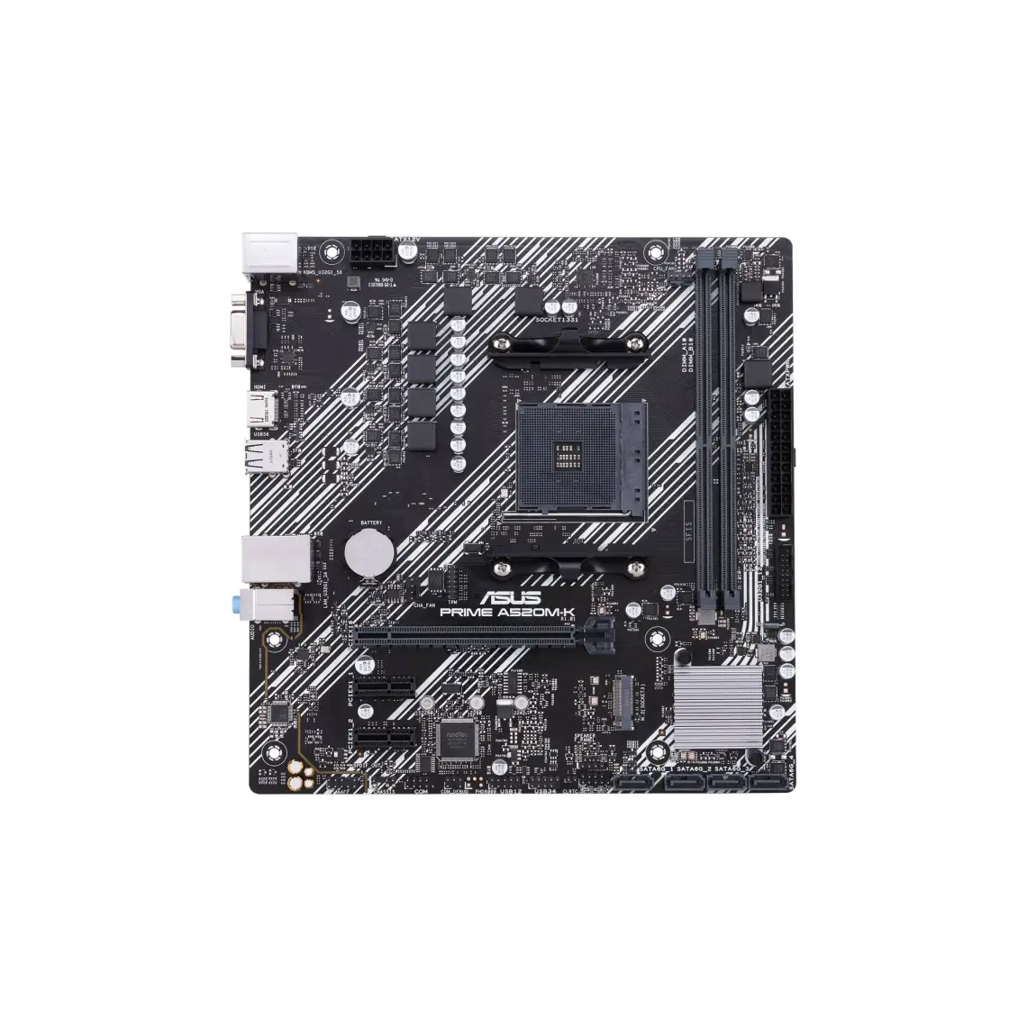 Asus Prıme A520M-K Amd A520 Am4 DDR4 4400 Hdmı Vga M2 Usb3.2 Matx(Prıme A520M-K) Anakart