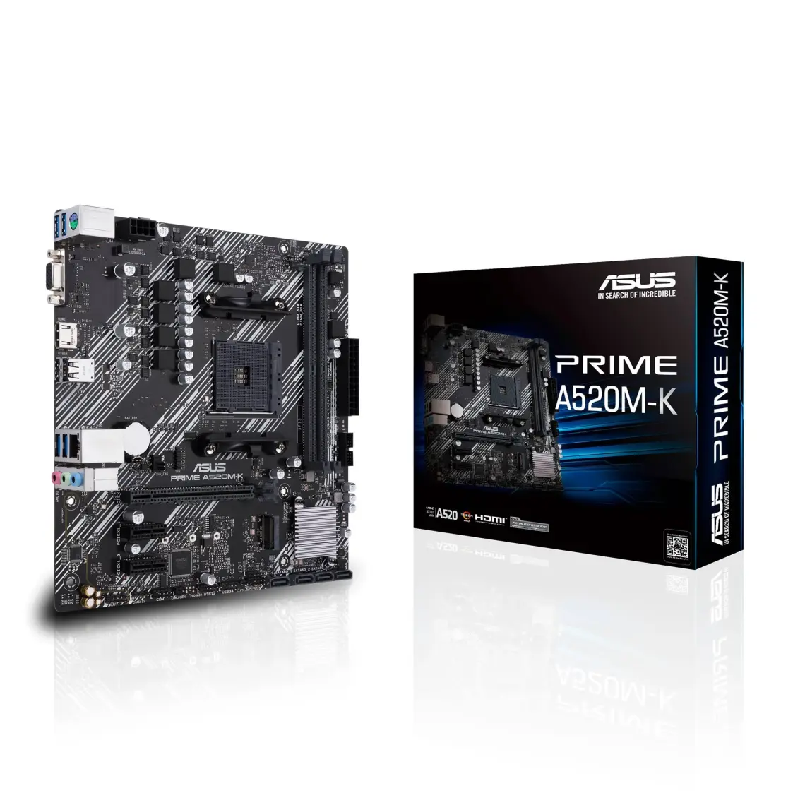 Asus Prıme A520M-K Amd A520 Am4 DDR4 4400 Hdmı Vga M2 Usb3.2 Matx(Prıme A520M-K) Anakart