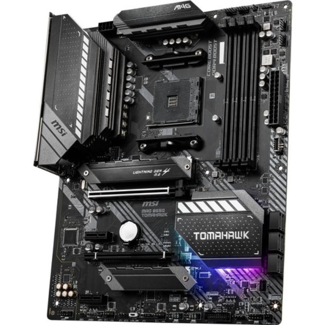 MSI MAG B550 Tomahawk AM4 DDR4 5100(OC) HDMI DP M.2 USB3.2 RGB ATX Anakart