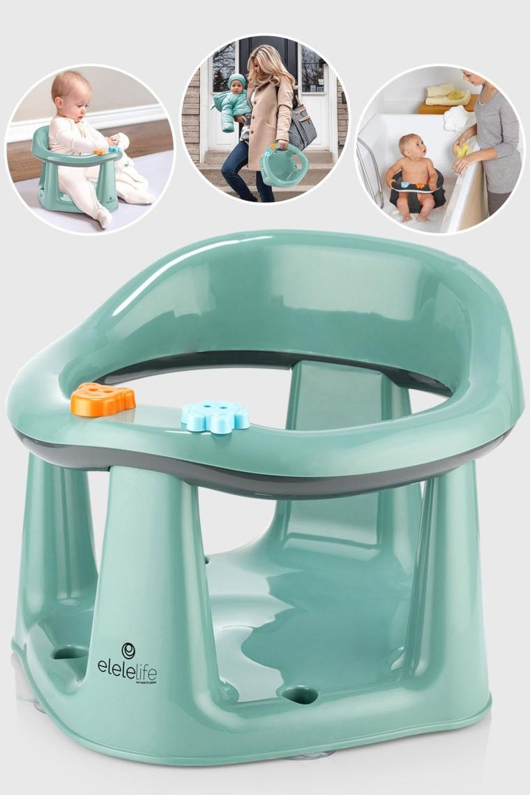 Elelelife 2in1 Vakum Bebek Banyo Oturağı Ve Mama Oturağı Yeşil