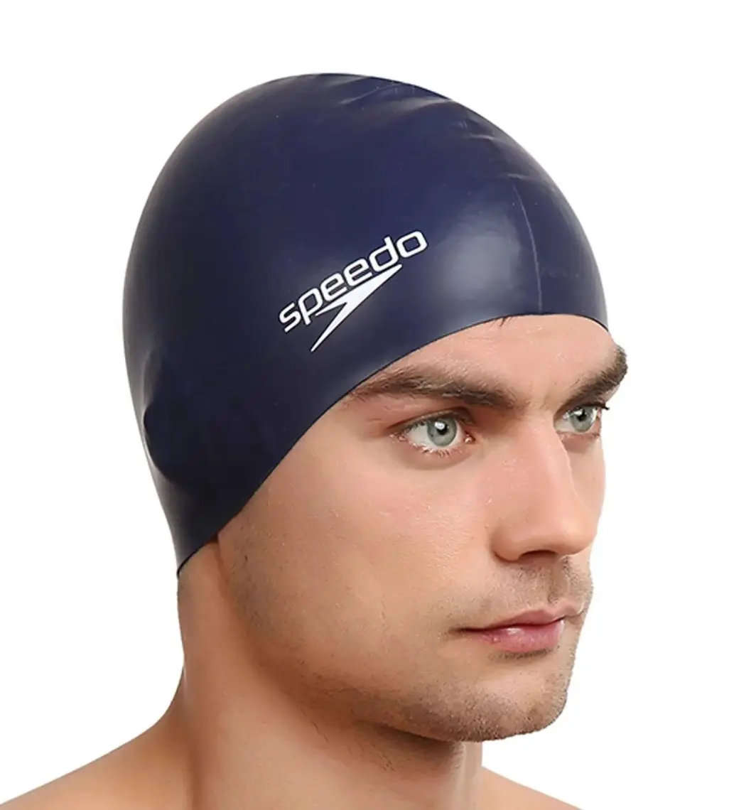 Speedo Plaın Flat Unisex Gri Yüzücü Bonesi 8-709910011