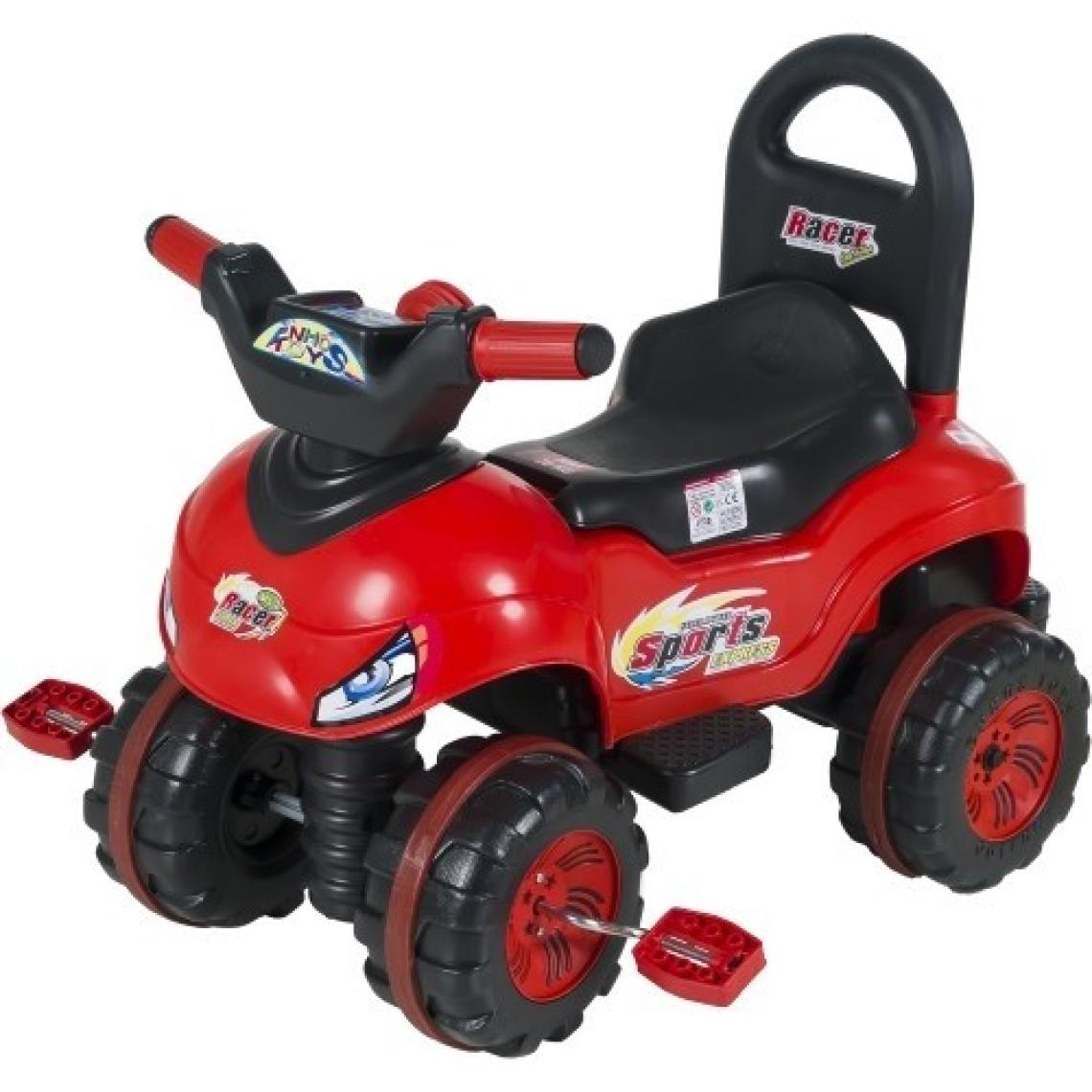 Enhoştoys Kırmızı Pedallı Atv Çocuk  Araba