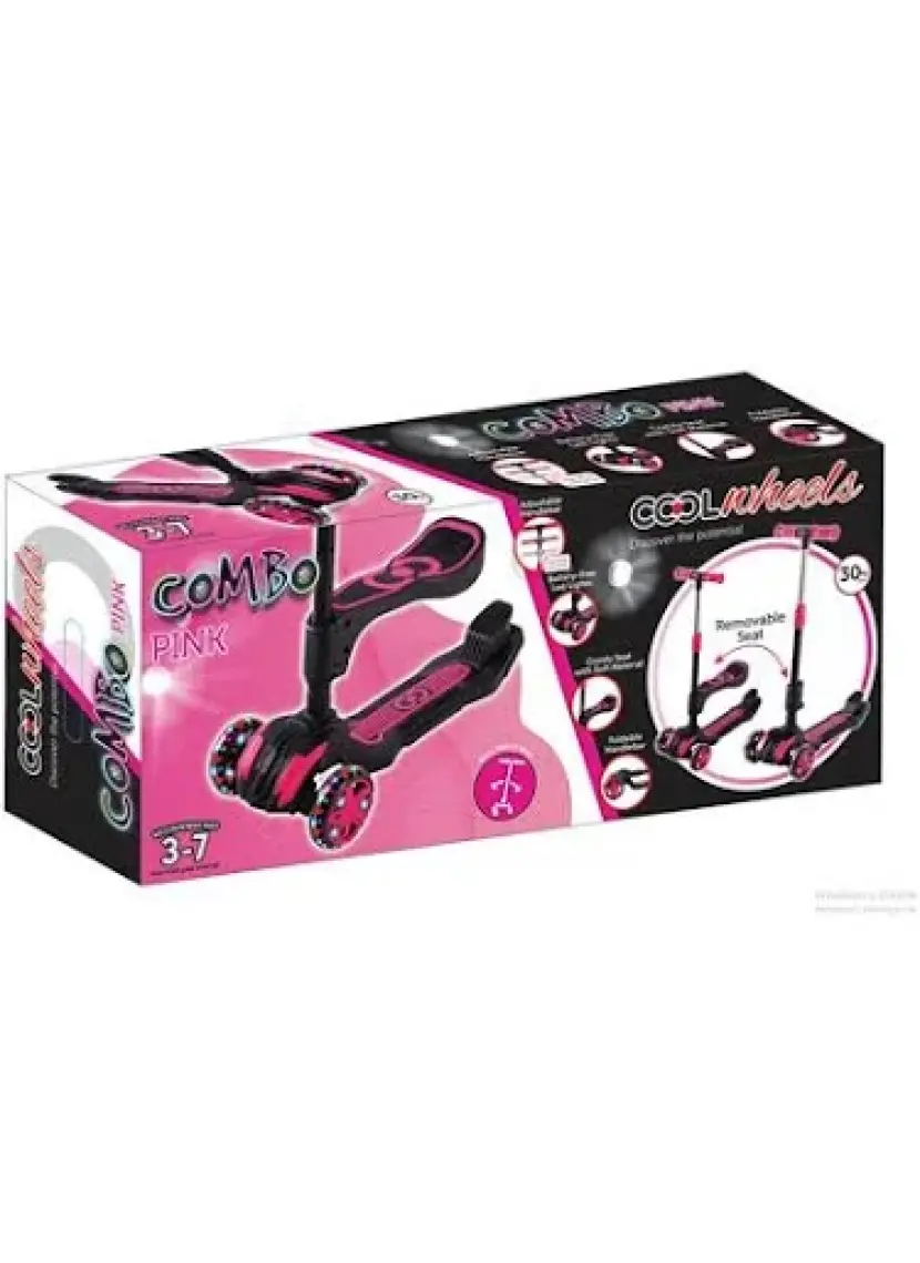 Cool Wheels Combo Oturaklı Scooter Pembe FR59564