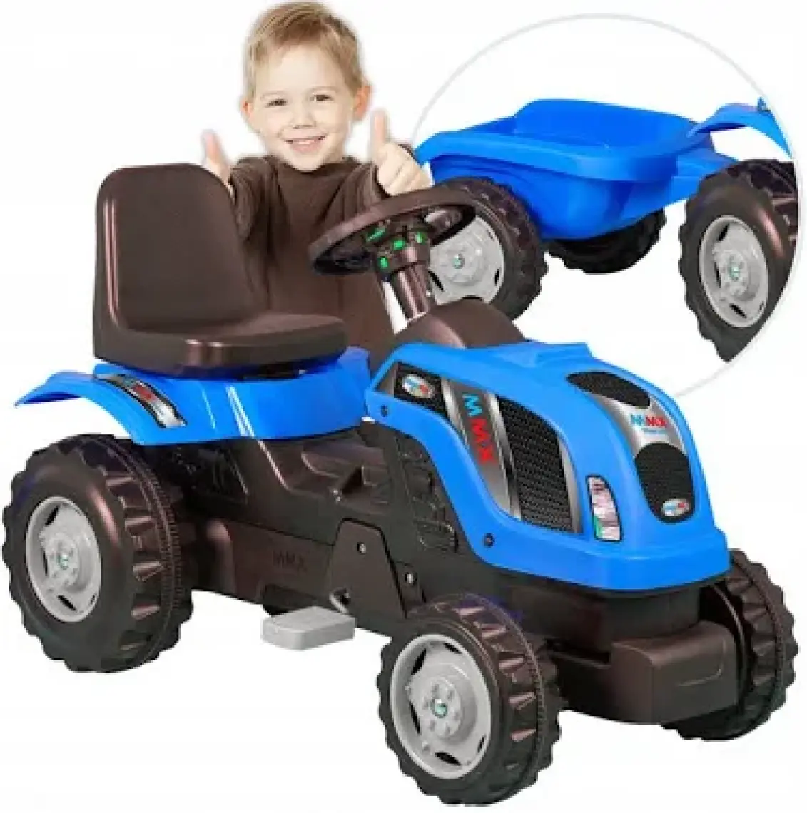 Micromax Römorklu Traktör Pedallı MMX00343