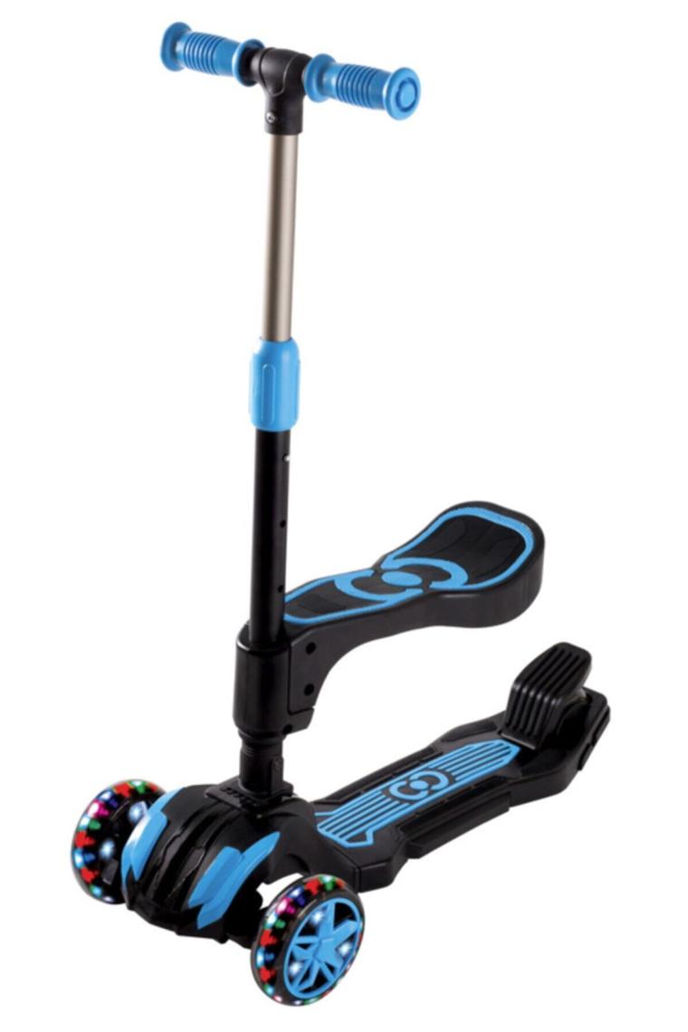Cool Wheels Combo Mavi Oturaklı Işıklı Çocuk Scooter