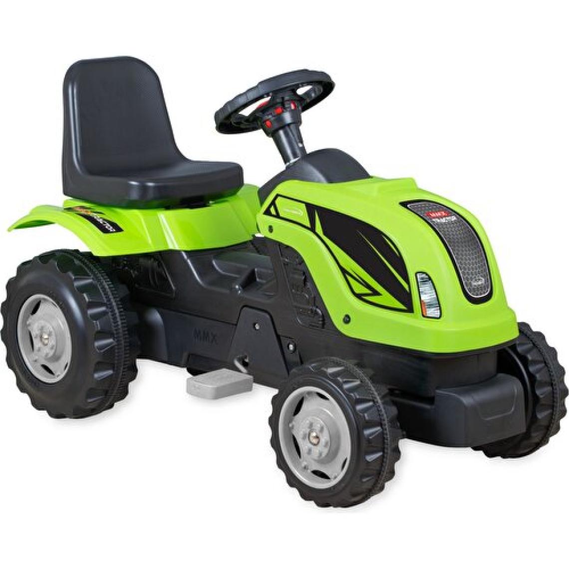 Micromax Römorklu Yeşil Pedallı Traktör