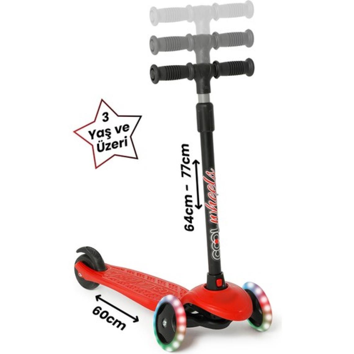 Star Işıklı 3 Tekerlekli Çocuk Scooter