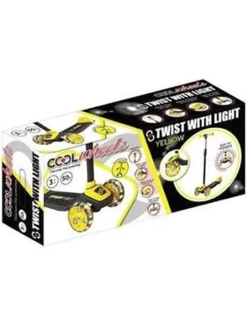 Cool Wheels Twist 3+ Işıklı Yüksekliği Ayarlanabilir  Scooter Sarı FR58925