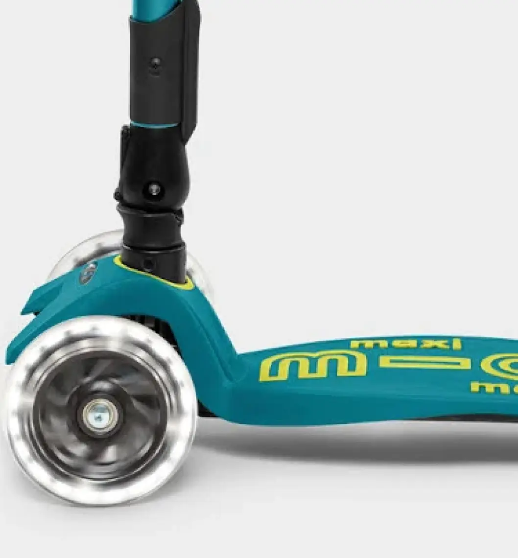 Maxi Micro Deluxe Foldable Petrol Green (Led) Çocuk Yeşil Scooter MCR.MMD097