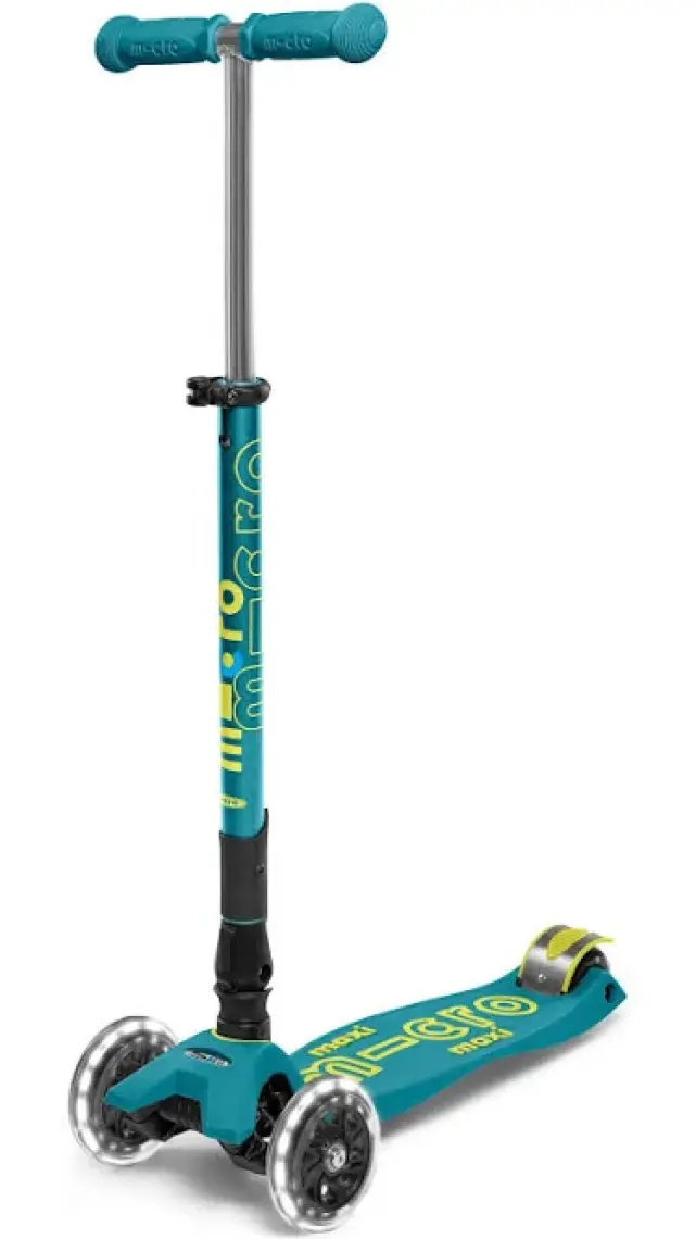 Maxi Micro Deluxe Foldable Petrol Green (Led) Çocuk Yeşil Scooter MCR.MMD097