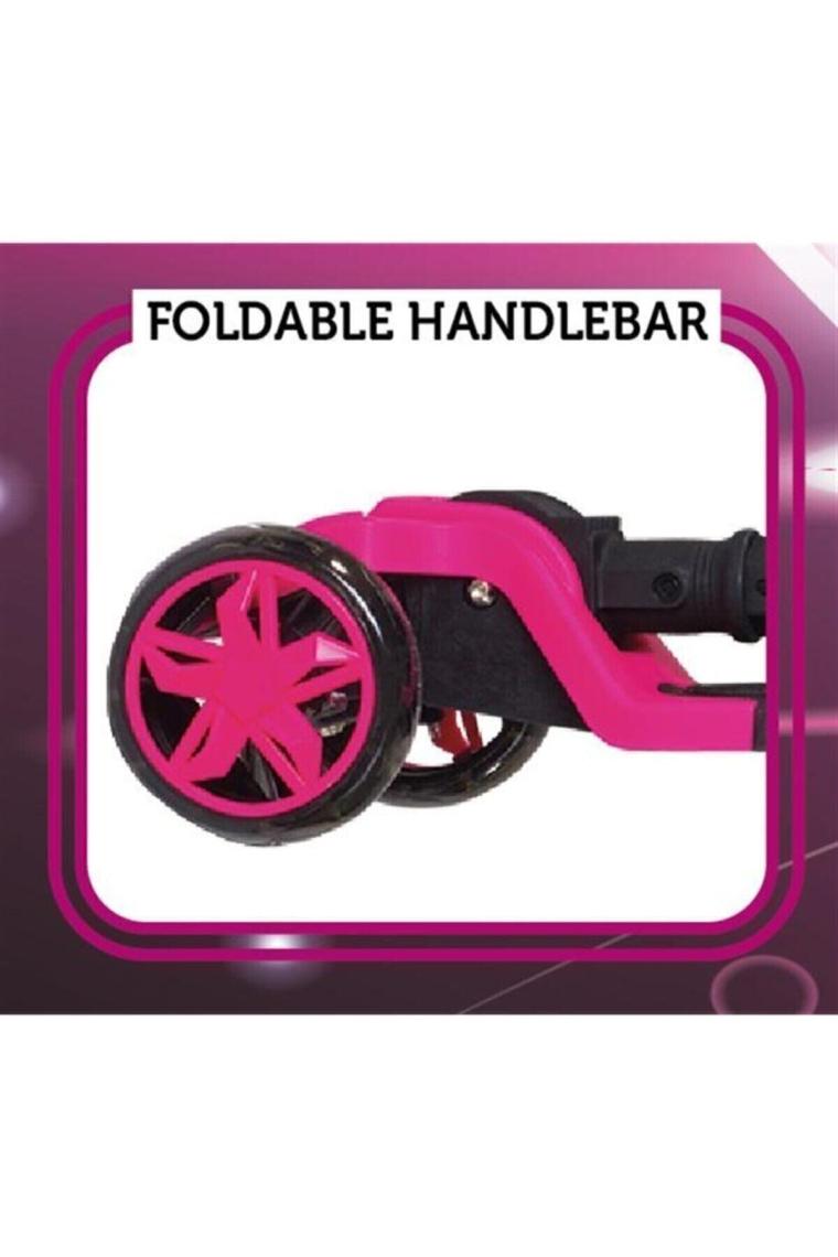 Cool Wheels Tulpar Pembe 3 Tekerlekli Işıklı Çocuk Scooter