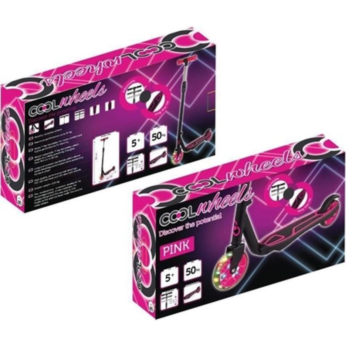 Cool Wheels 5 + Yüksekliği Ayarlanabilir Işıklı Scooter Pembe FR58949