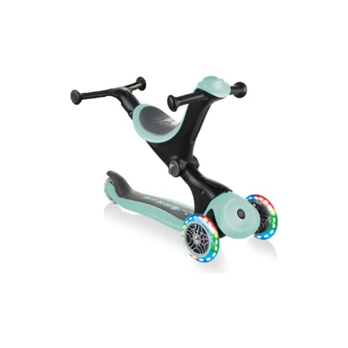 Globber Go Up Deluxe Mint 3 Tekerlekli Oturaklı Işıklı Çocuk Scooter