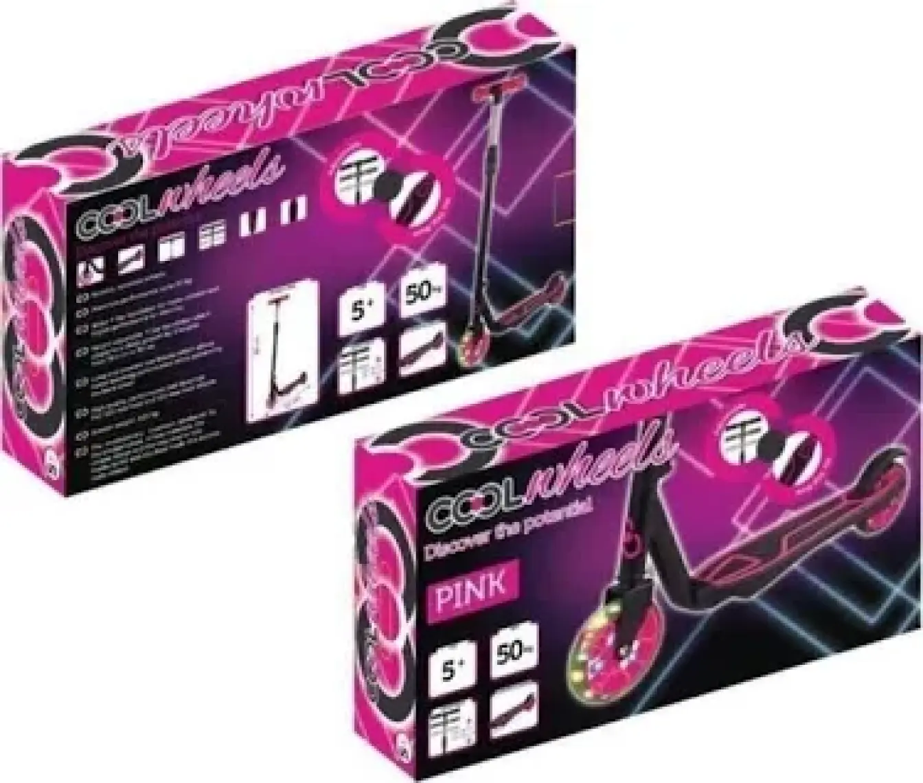 Cool Wheels 5 + Yüksekliği Ayarlanabilir Işıklı Scooter Mavi FR59243