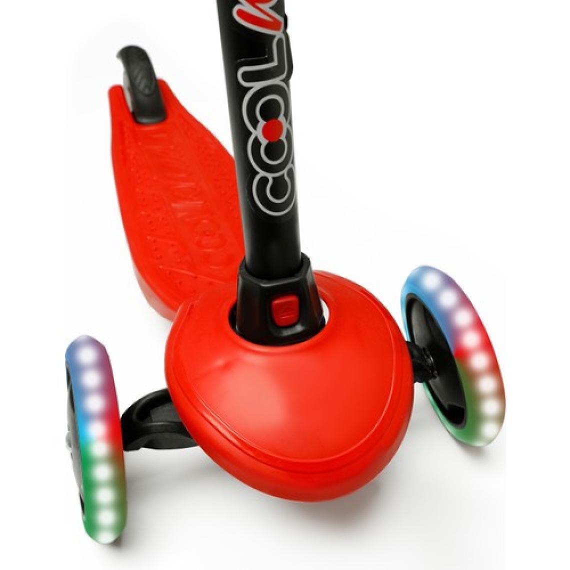Cool Wheels Star Kırmızı 3 Tekerlekli Işıklı Çocuk Scooter