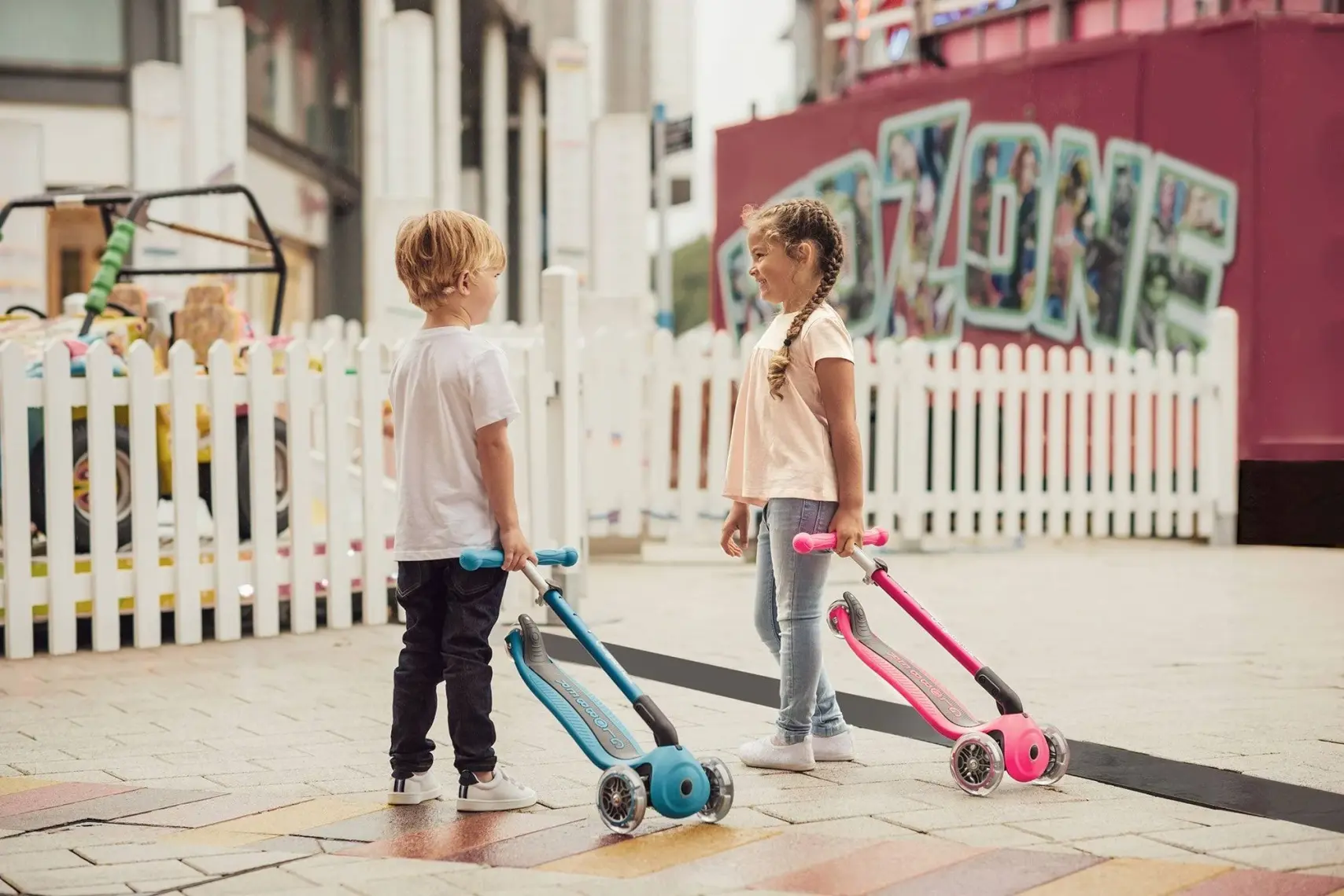 Globber Primo Katlanabilir  - Çocuklar Için 3 Tekerlekli Scooter-Lacivert