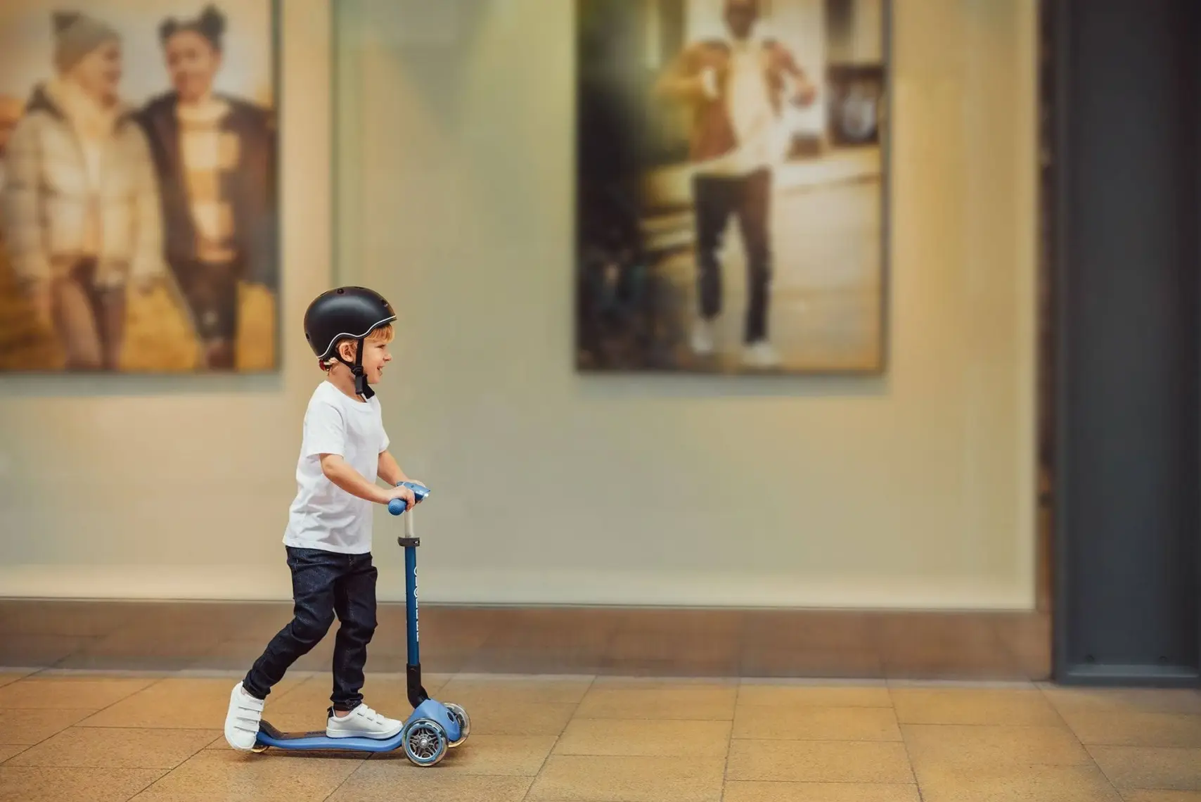Globber Primo Katlanabilir  - Çocuklar Için 3 Tekerlekli Scooter-Lacivert