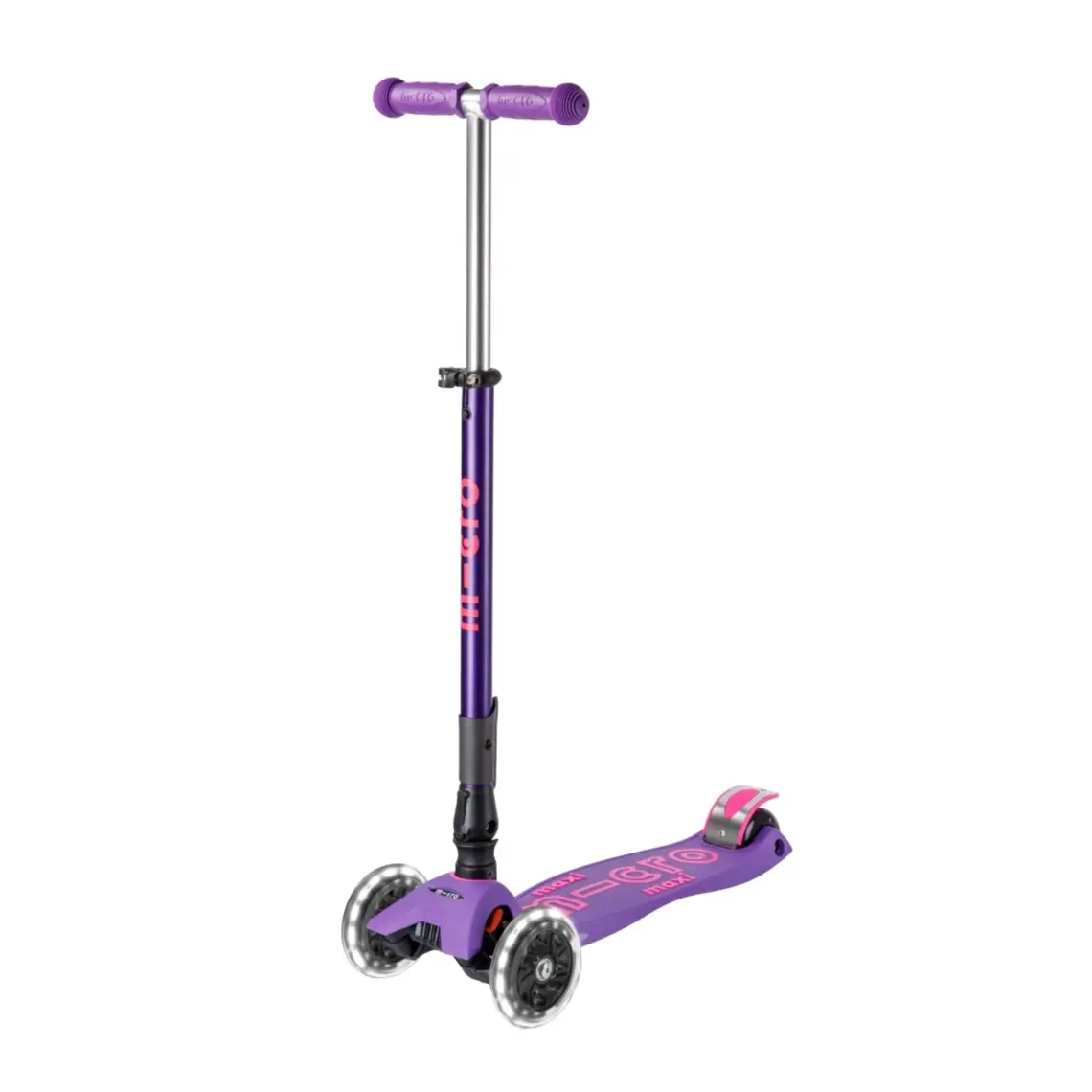 Maxi Micro Deluxe Foldable Purple (Led) Çocuk Mor Scooter MCR.MMD100