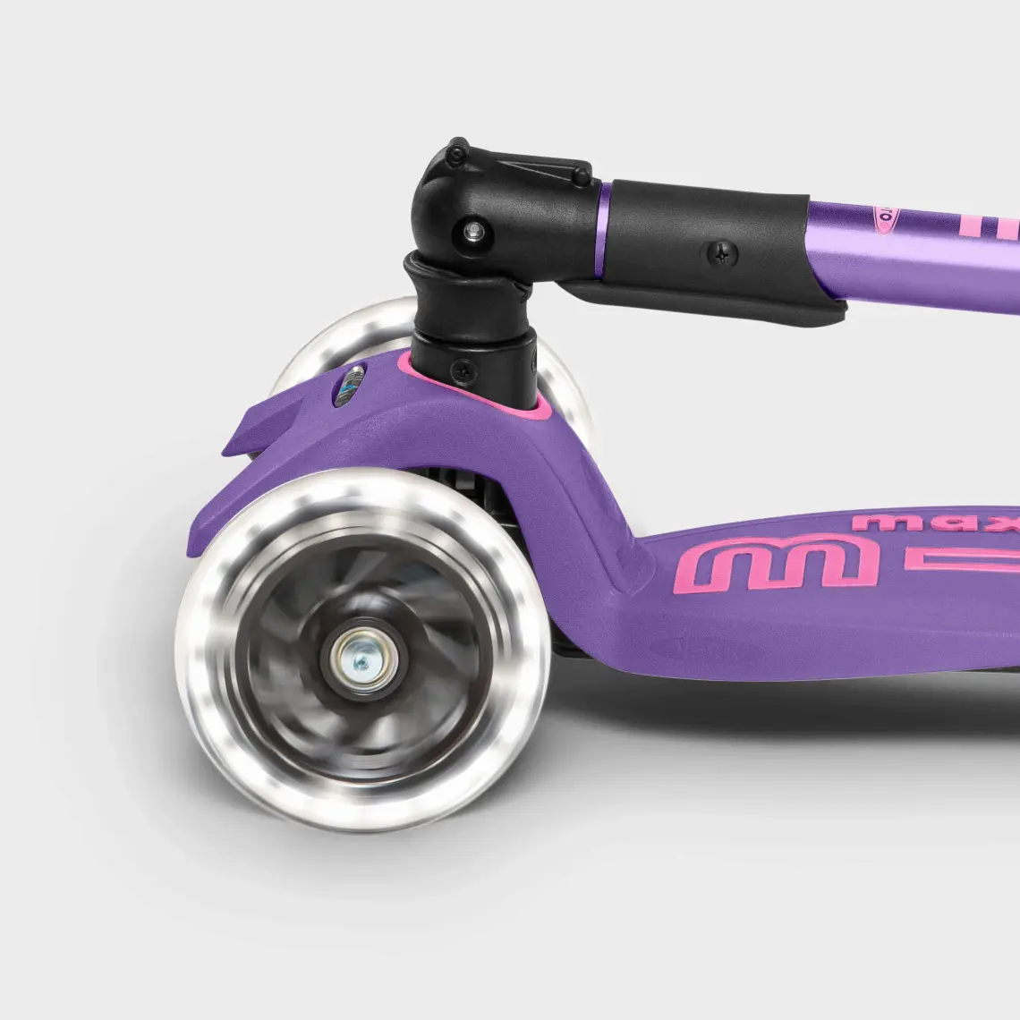 Maxi Micro Deluxe Foldable Purple (Led) Çocuk Mor Scooter MCR.MMD100