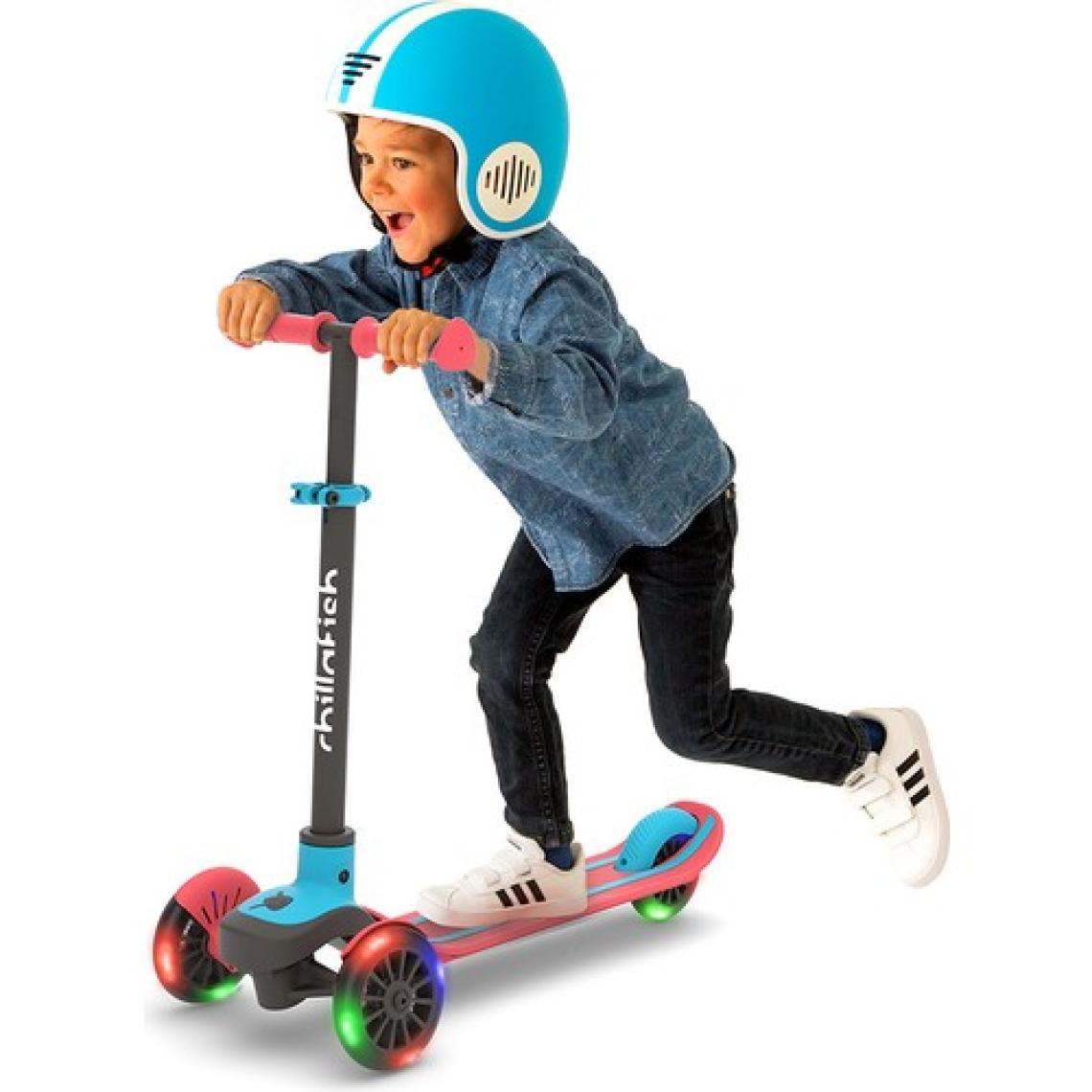 Chillafish Scotti Glow - 3 Tekerlekli Işıklı Scooter - Kırmızı
