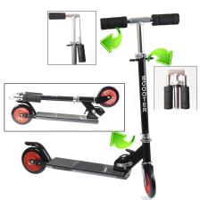 Led'li 120 mm Silikon Teker, Boy Ayarlamalı Katlanır Metal Scooter