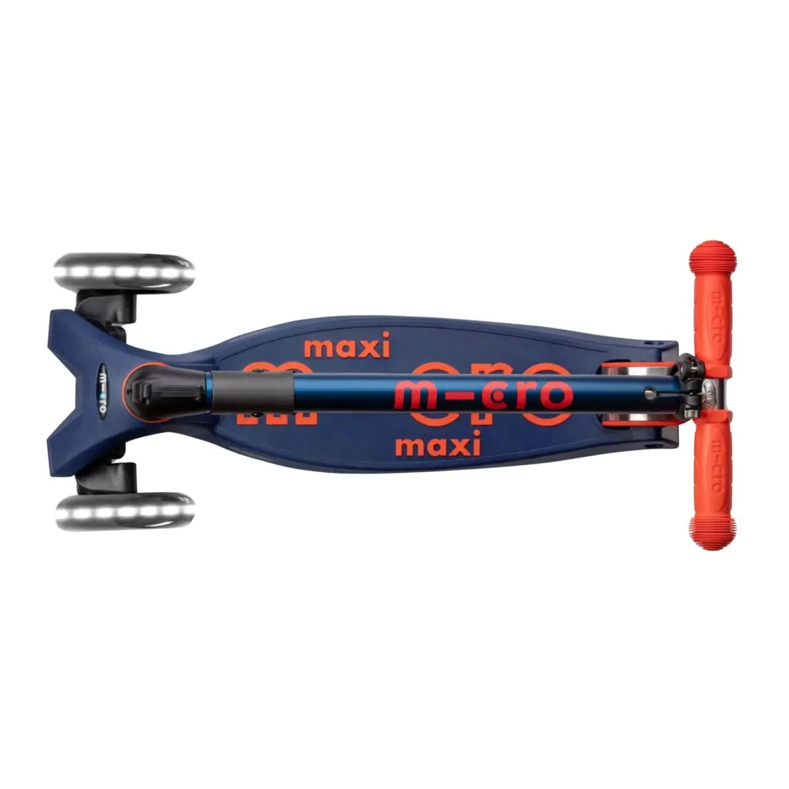 Micro Scooter Maxi Micro Deluxe Foldable Navy LED