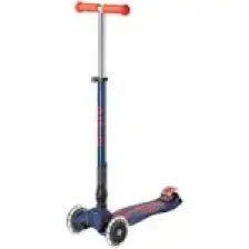 Micro Scooter Maxi Micro Deluxe Foldable Navy LED