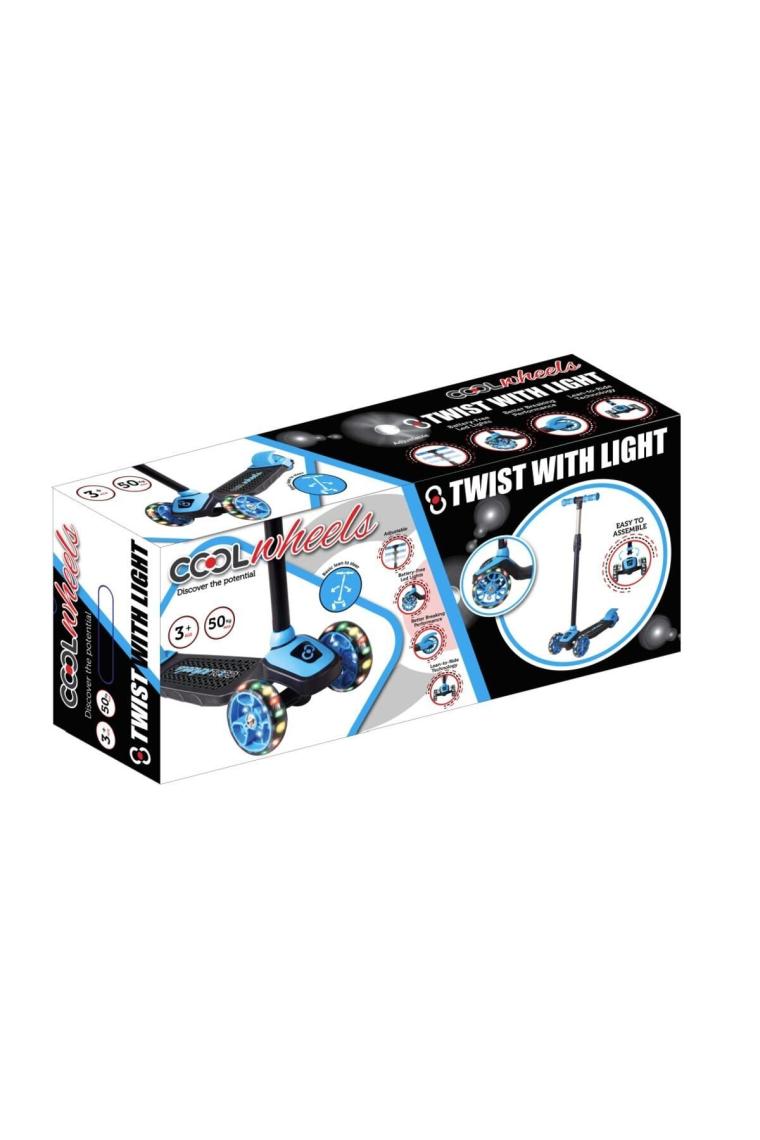 Cool Wheels 3 Yaş Üstü Işıklı Twist Mavi Scooter