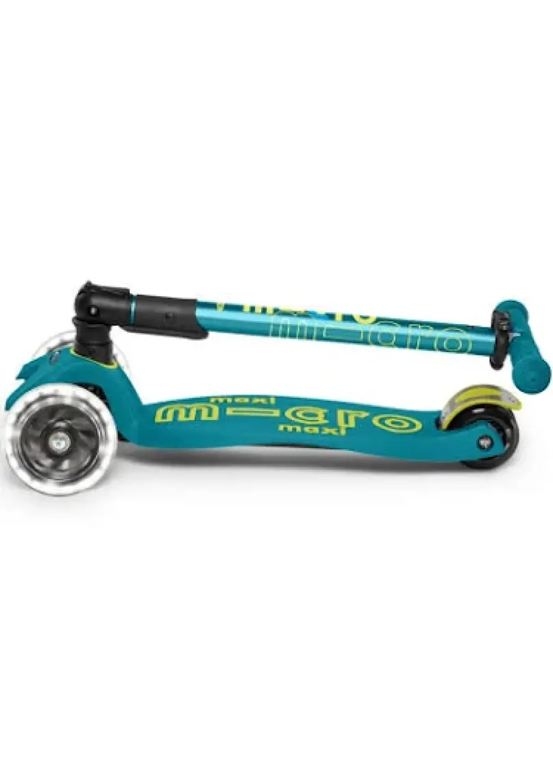 Maxi Micro Deluxe Foldable Petrol Green (Led) Çocuk Yeşil Scooter MCR.MMD097