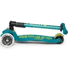 Maxi Micro Deluxe Foldable Petrol Green (Led) Çocuk Yeşil Scooter MCR.MMD097