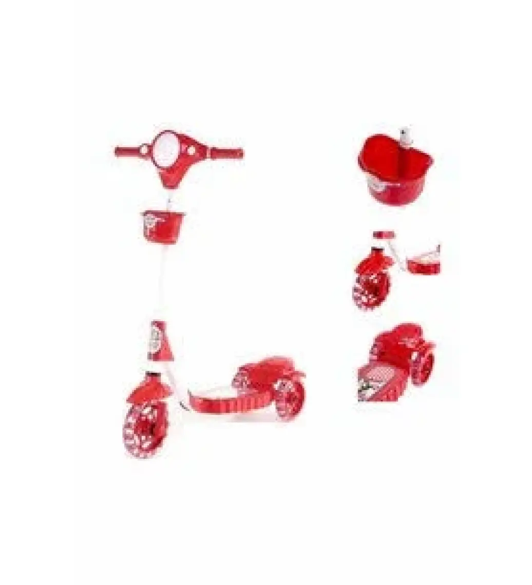 XScooty Silikon 3 Tekerlekli Frenli Mavi Scooter