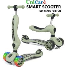 Smart Oturaklı Çocuk Scooter 3 Tekerlekli Işıklı Scooter Yükseklik Ayarlı 1-5 Yaş