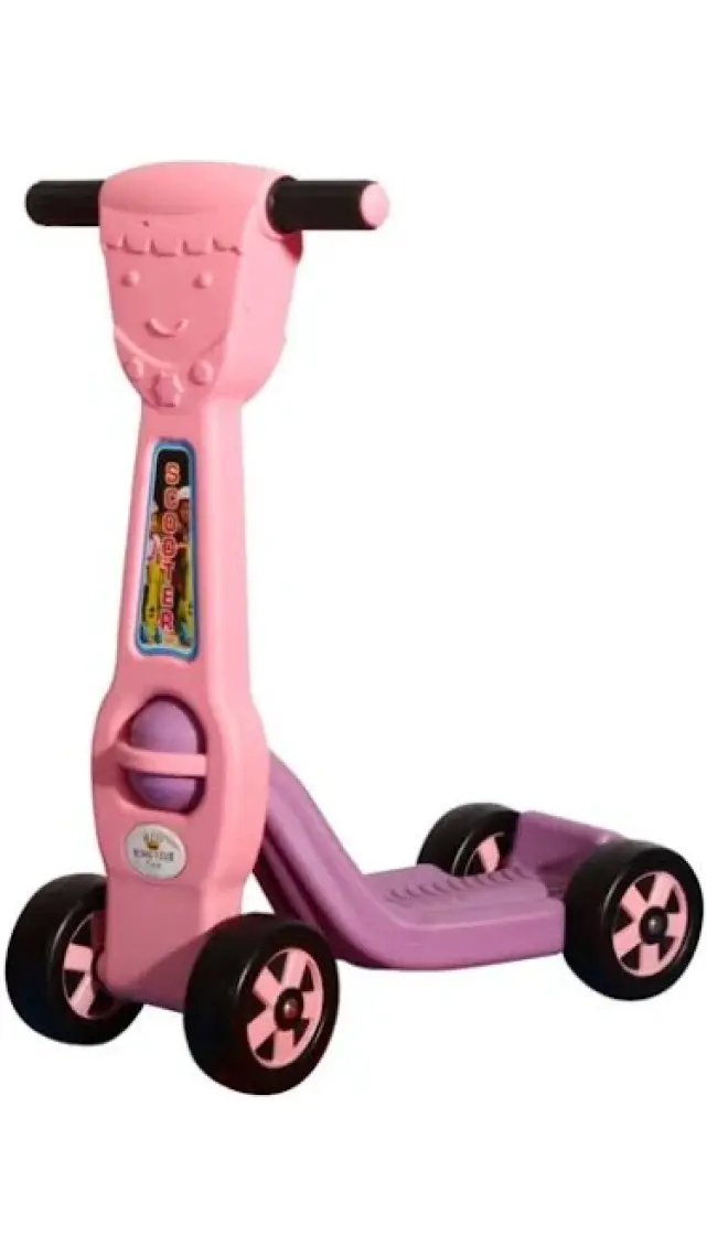 King Kids King Scooter 4 Tekerlekli Pembe-Lila