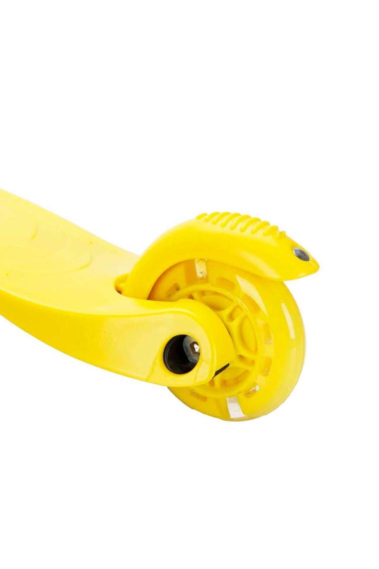 Gokidy Rookie 3 Tekerlekli Işıklı Sarı Mini Scooter