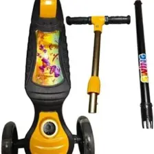 Hak İş Oyuncak Swing Işıklı 3 Tekerlekli Scooter Sarı