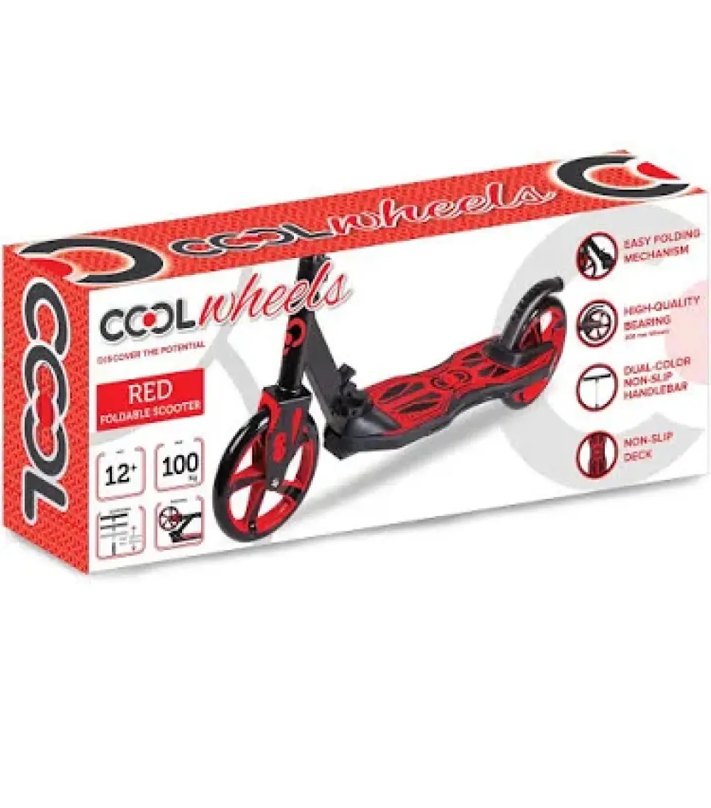 Cool Wheels Katlanabilir Scooter Kırmızı 12+ 100kg FR59236