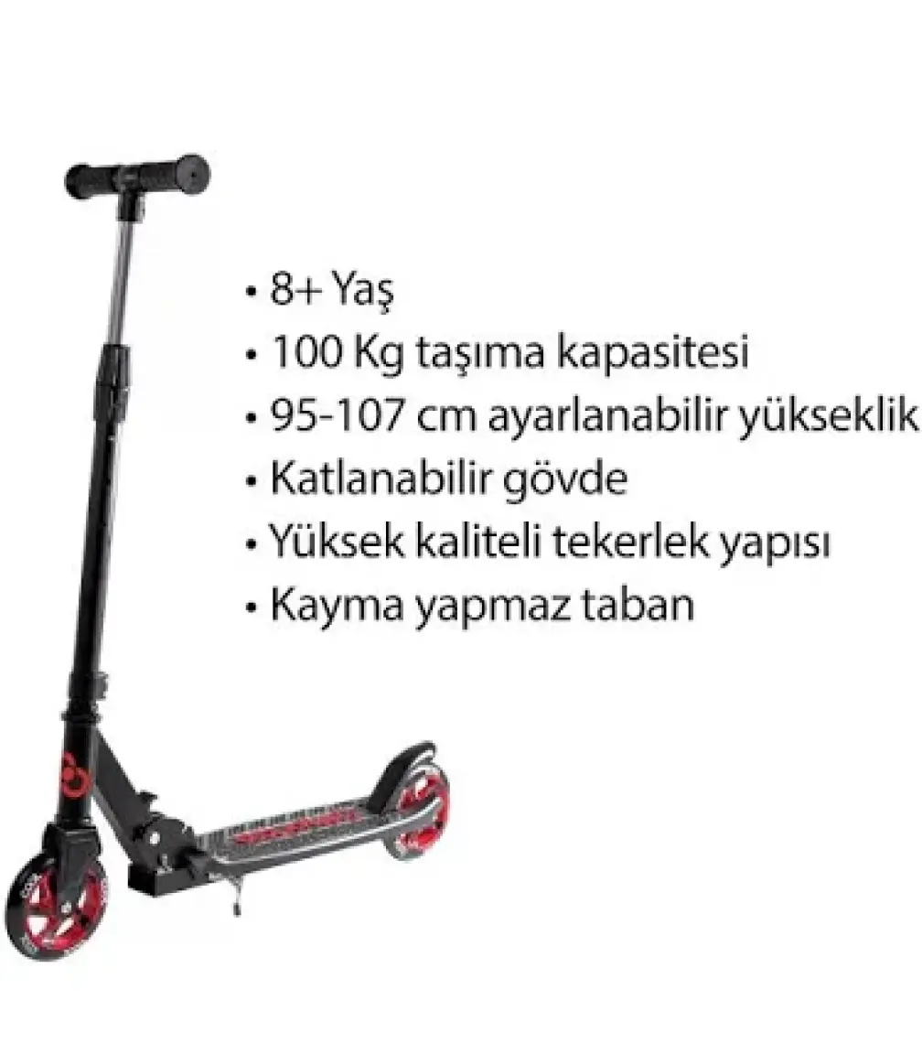 Cool Wheels 8 + Katlanır Scooter Kırmızı FR58376