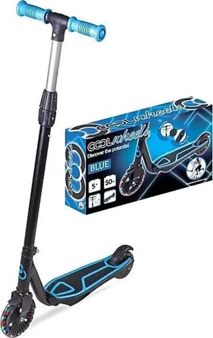 Cool Wheels 5 + Yüksekliği Ayarlanabilir Işıklı Scooter Mavi FR59243