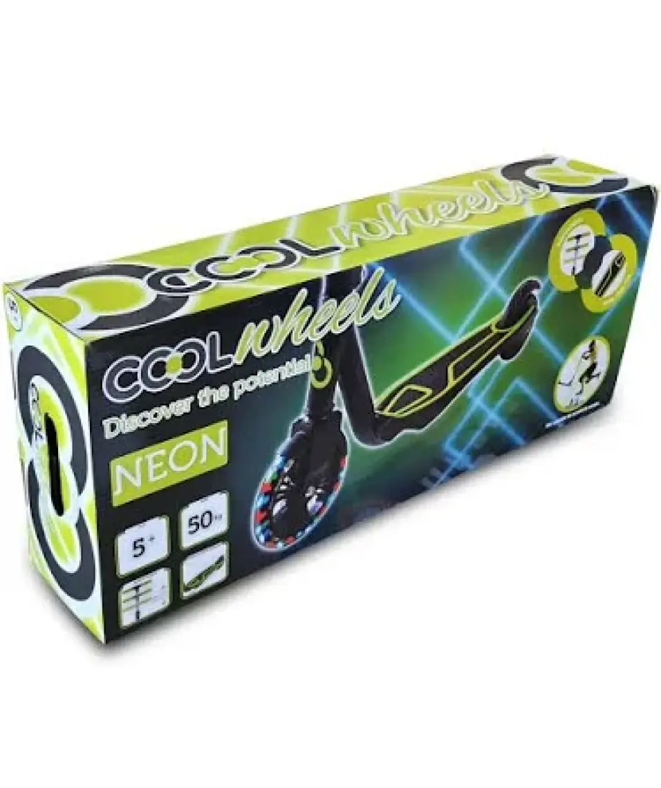 Cool Wheels 5 + Işıklı 2 Tekerlekli Yükseklik Ayarlanabilir Scooter Neon FR58956
