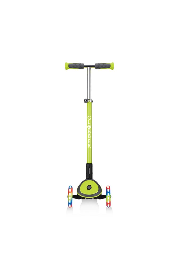 Globber Elite Deluxe Yeşil 3 Tekerlekli Işıklı Çocuk Scooter