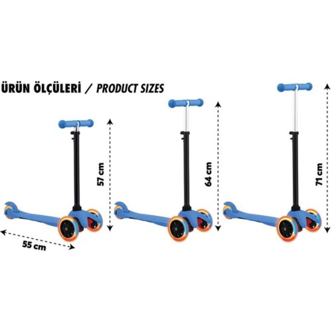 Sole Mini Twister LED Işıklı 3 Teker Çocuk Scooter