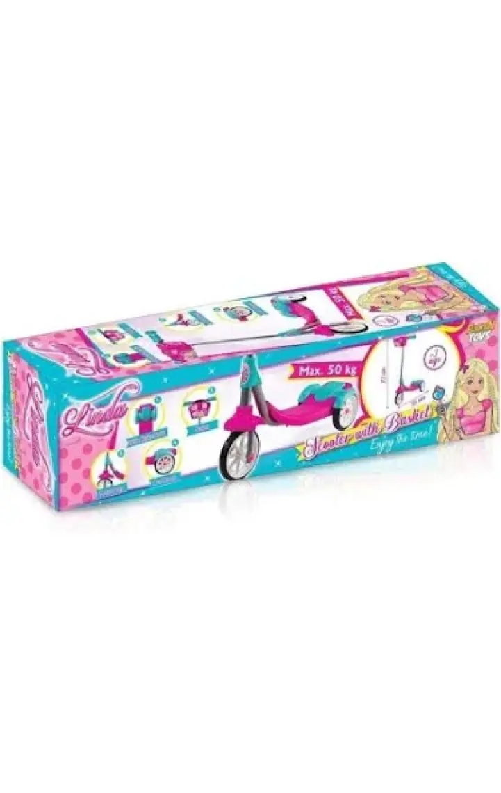 Furkan Toys Linda 3 Tekerli Frenli Sepetli Scooter