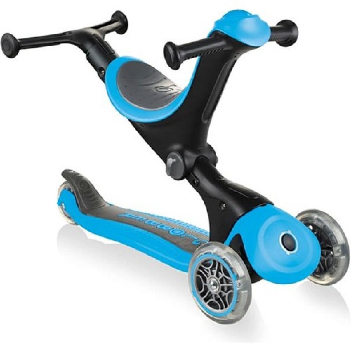 Globber Go Up Deluxe Mavi 3 Tekerlekli Oturaklı Çocuk Scooter
