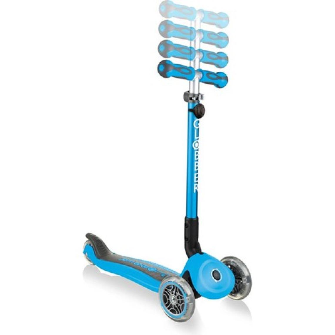 Globber Go Up Deluxe Mavi 3 Tekerlekli Oturaklı Çocuk Scooter
