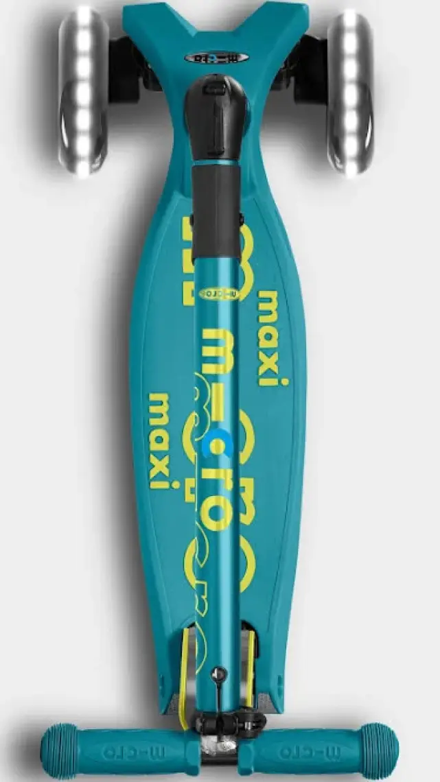 Maxi Micro Deluxe Foldable Petrol Green (Led) Çocuk Yeşil Scooter MCR.MMD097